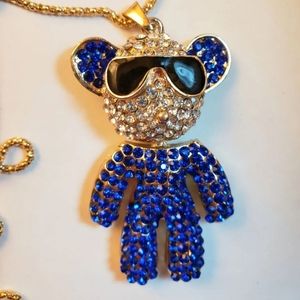 Betsey Johnson Blue Teddy Bear